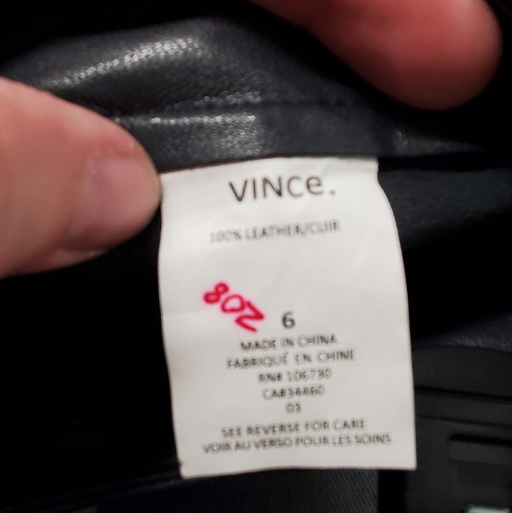 Vince Leather Miniskirt - Picture 4 of 5